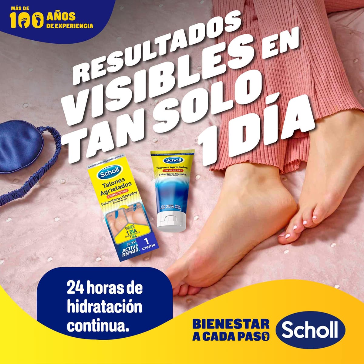 Scholl Crema Reparadora Talones Agrietados, 60 ml - Hidratación Intensiva con Urea 25%, Active Repair K+ y Queratina, Repara Pies Secos, Agrietados y Dañados, Resultados desde el Día 1 — view 4
