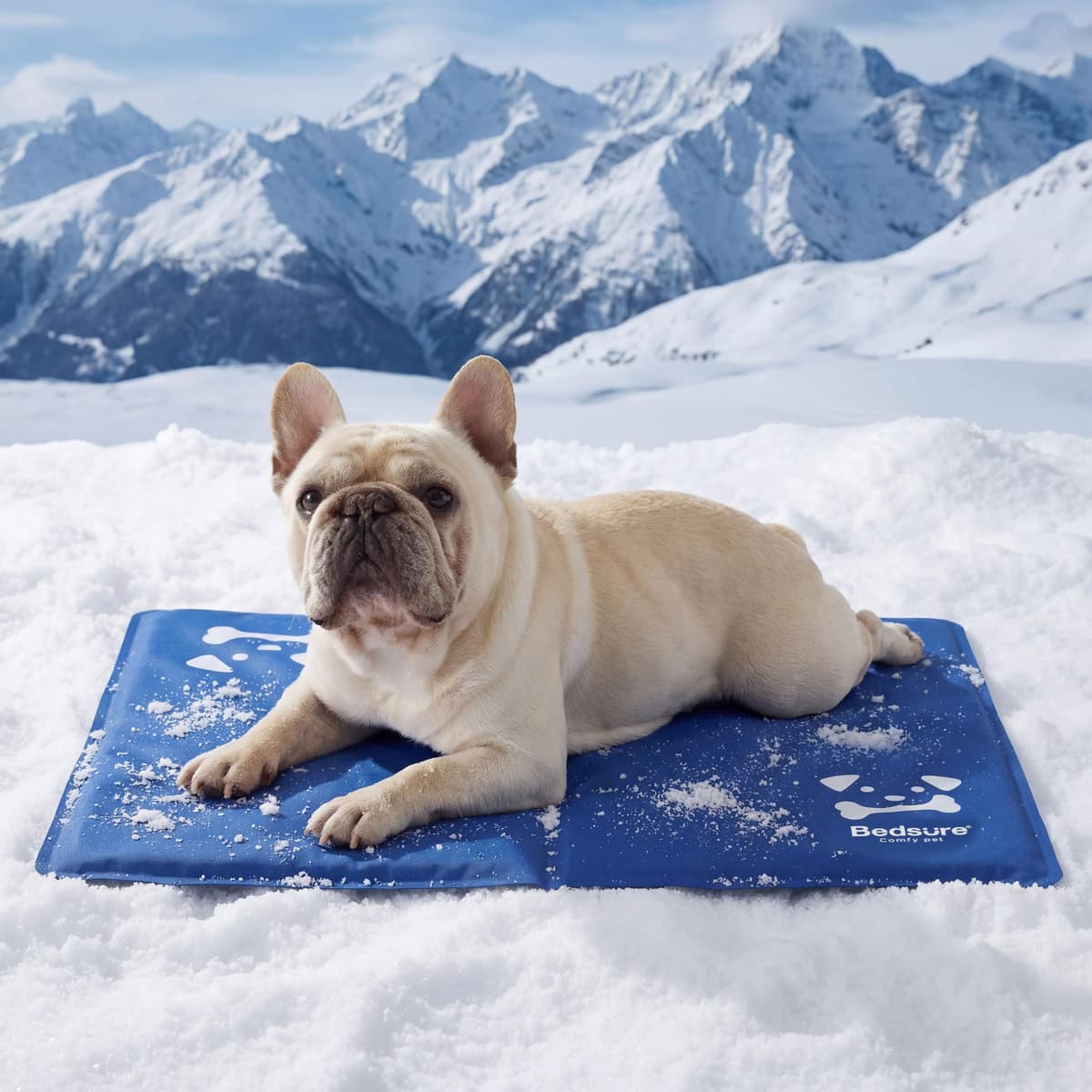 Bedsure Extra Large Dog Cooling Mat - 120x75cm Self-Cooling Gel Pad with Durable 300D Oxford Fabric, Portable XL Dog Bed for Indoor Use — view 9