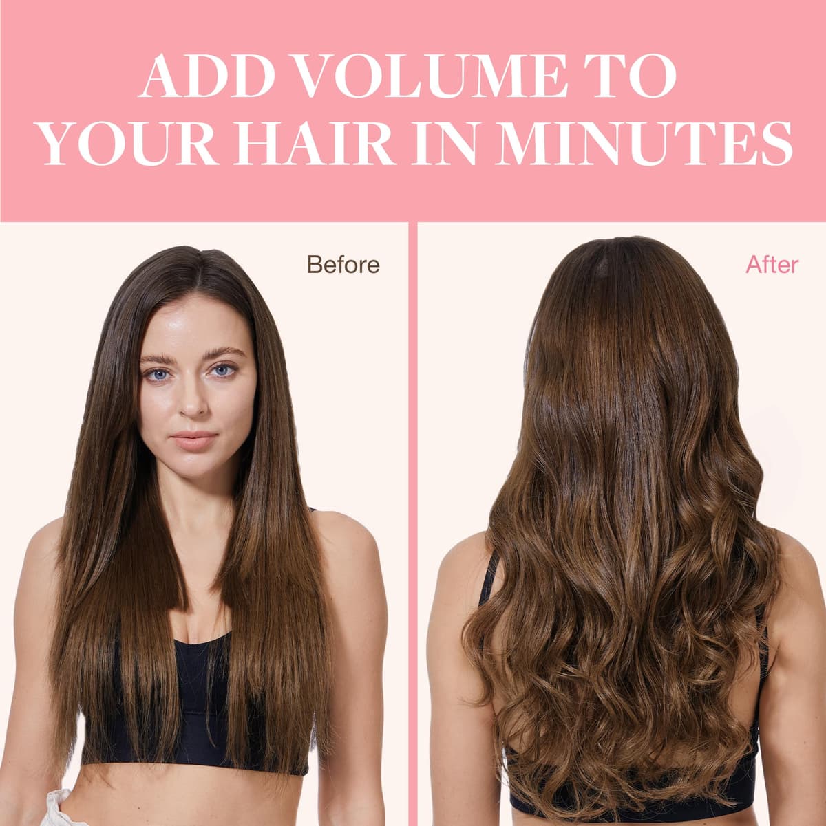 GOO GOO Clip in Hair Extensions Human Hair, 18inch 150g 9Pcs, #2 Dark Brown, Hair extensions for women, Human Hair Extensions Clip in — view 42