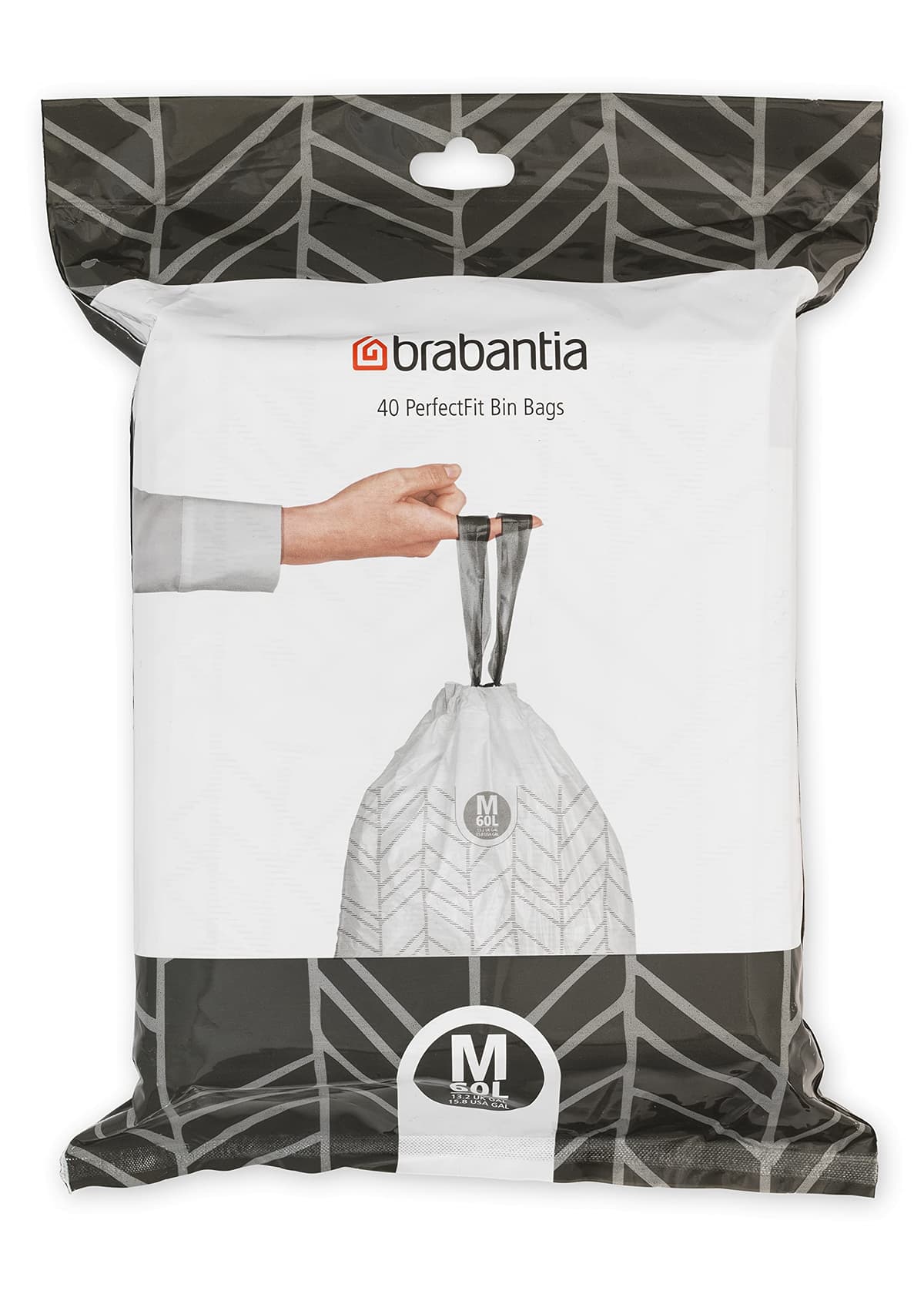 Brabantia Bolsas de Basura PerfectFit (Código L/40-45L) Extra Resistentes Bolsas con cinta de cierre (40 Bolsas) — view 13
