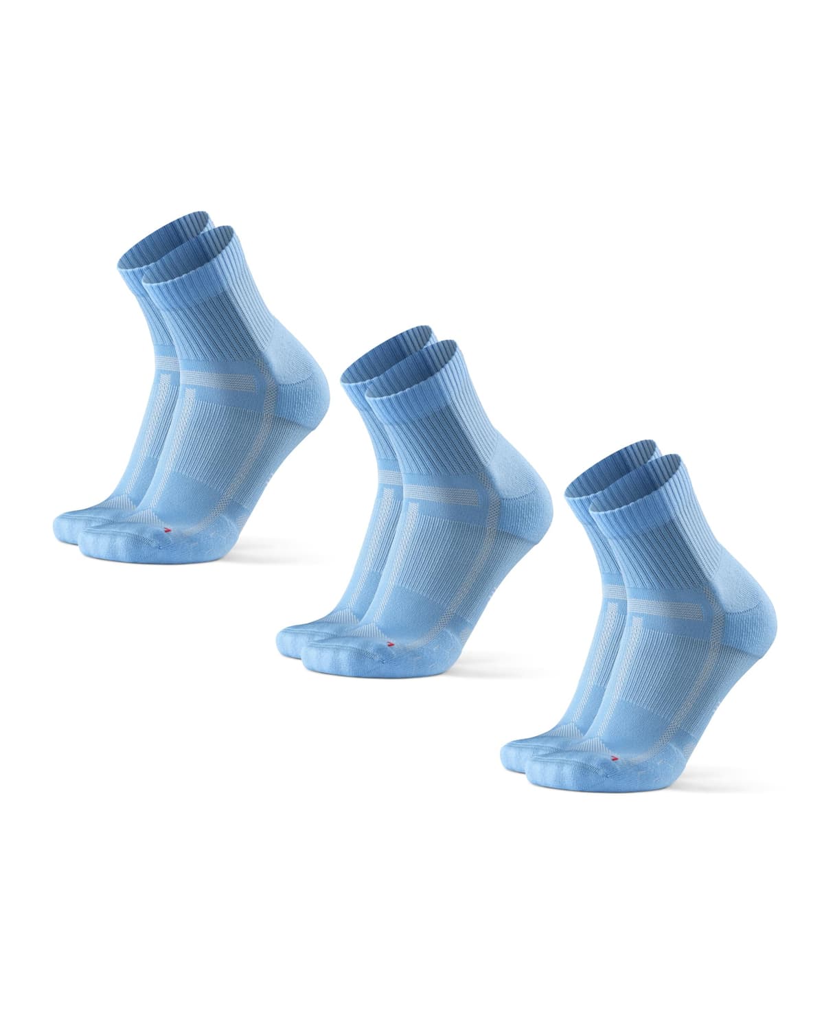 DANISH ENDURANCE Cushioned Running Socks for Long Distances, Anti-Blister & Sweat Wicking, Quarter Length, for Men & Women, Unisex, 3 or 5 Pack — view 15
