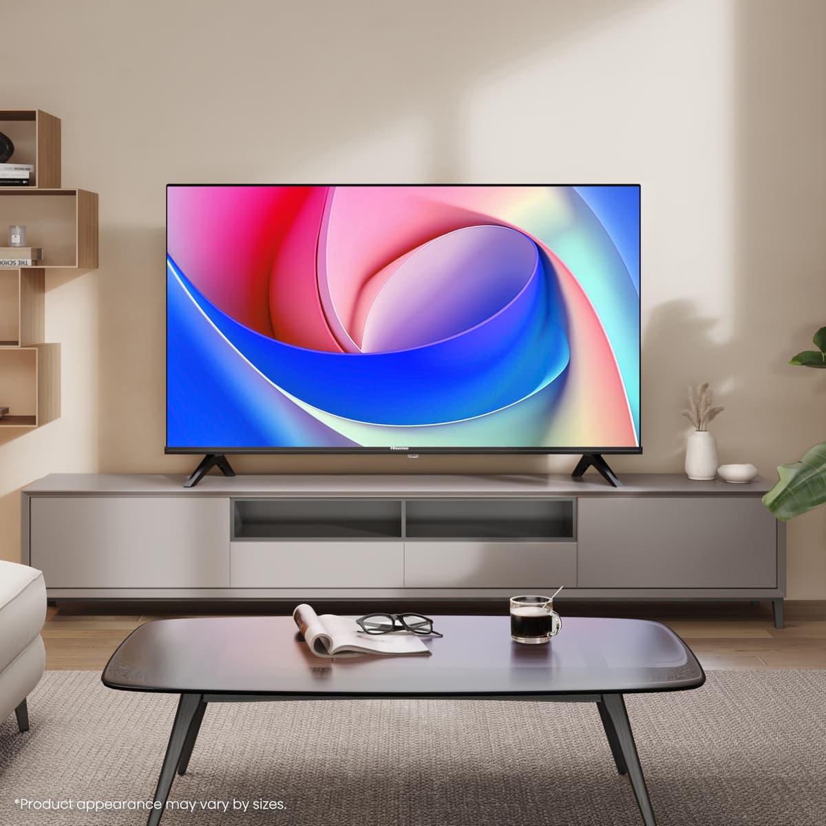 Hisense 40" 40E4QTUK FHD LED TV with Freely - Direct Lit LED, Dolby Audio, Natural Colour Enhancer, Games Mode, Sports Mode with Freely, Disney +, YouTube, Netflix — view 3