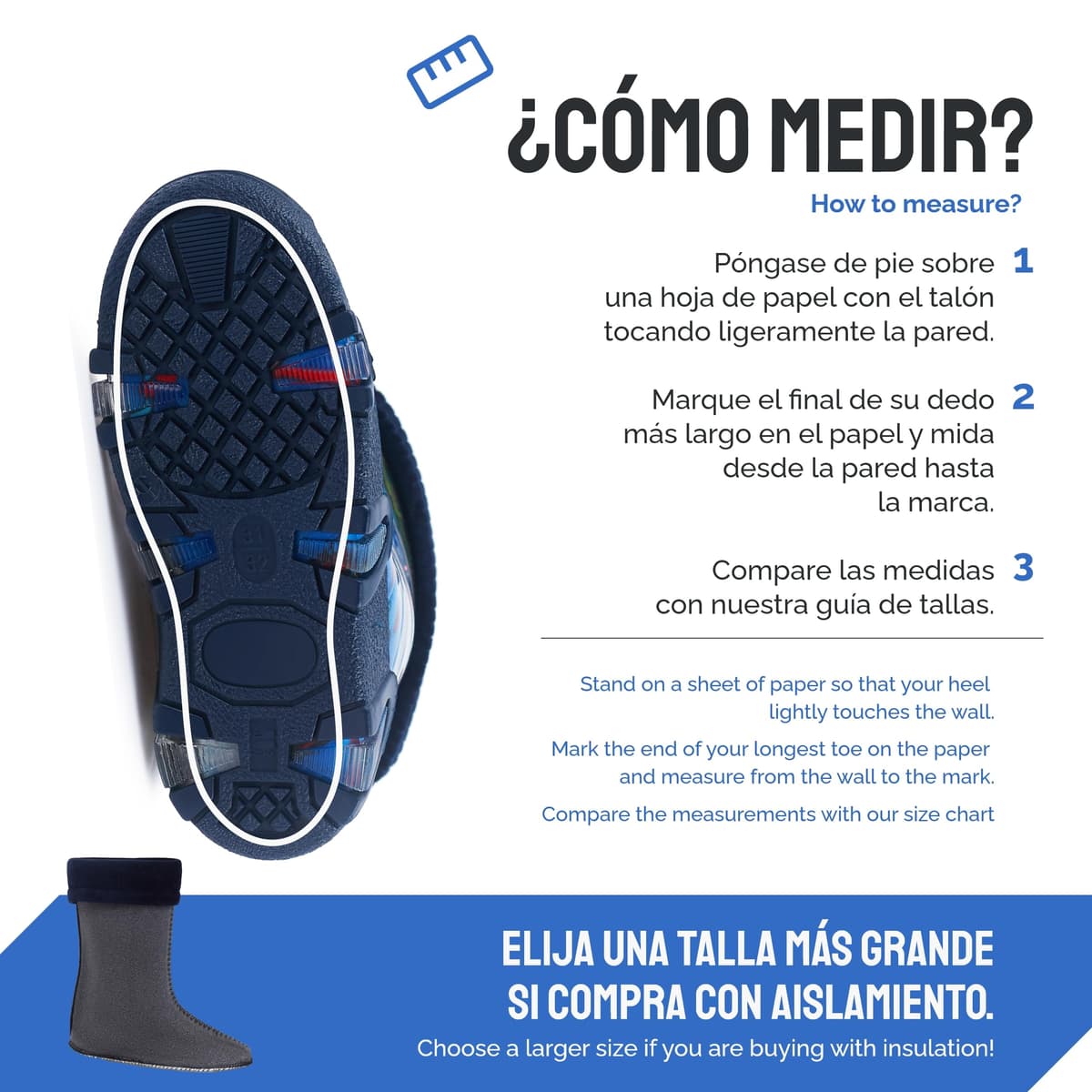 Ladeheid Botas de Agua Zapatos de Seguridad Calzado Unisex Niños Swk — view 5