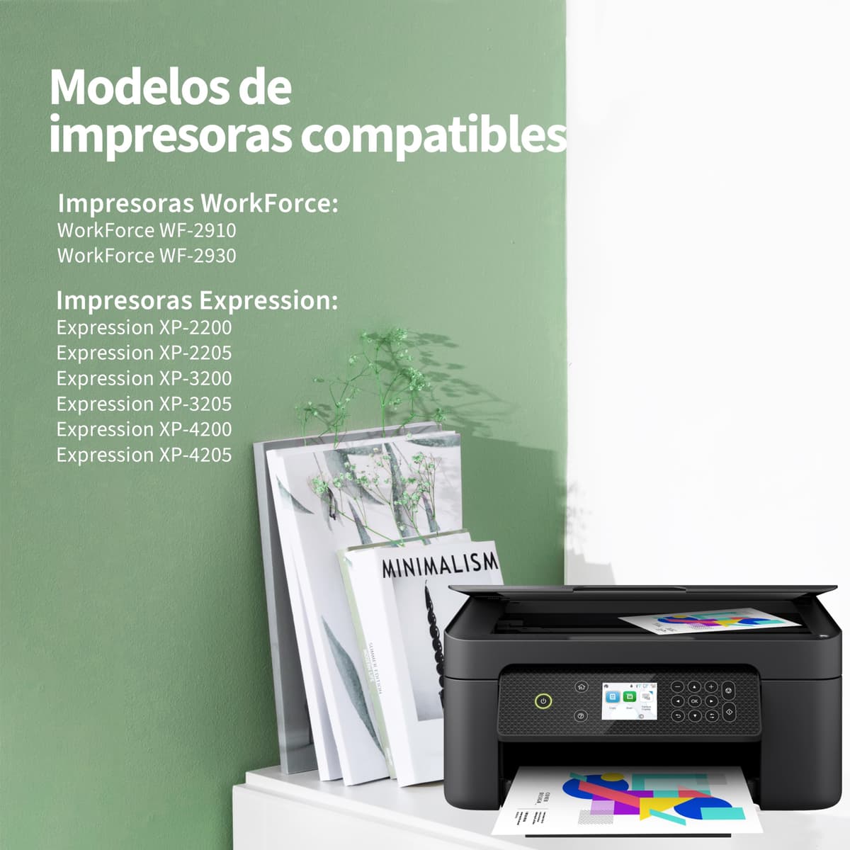 Compatible 604XL Cartucho de Tinta Compatible con Epson 604XL 604 XL Negro para Expression Home XP-2200 XP-2205 XP-3200 XP-3205 XP-4200 XP-4205, Workforce WF-2910 WF-2930 WF-2935 (6 Negro) — view 2