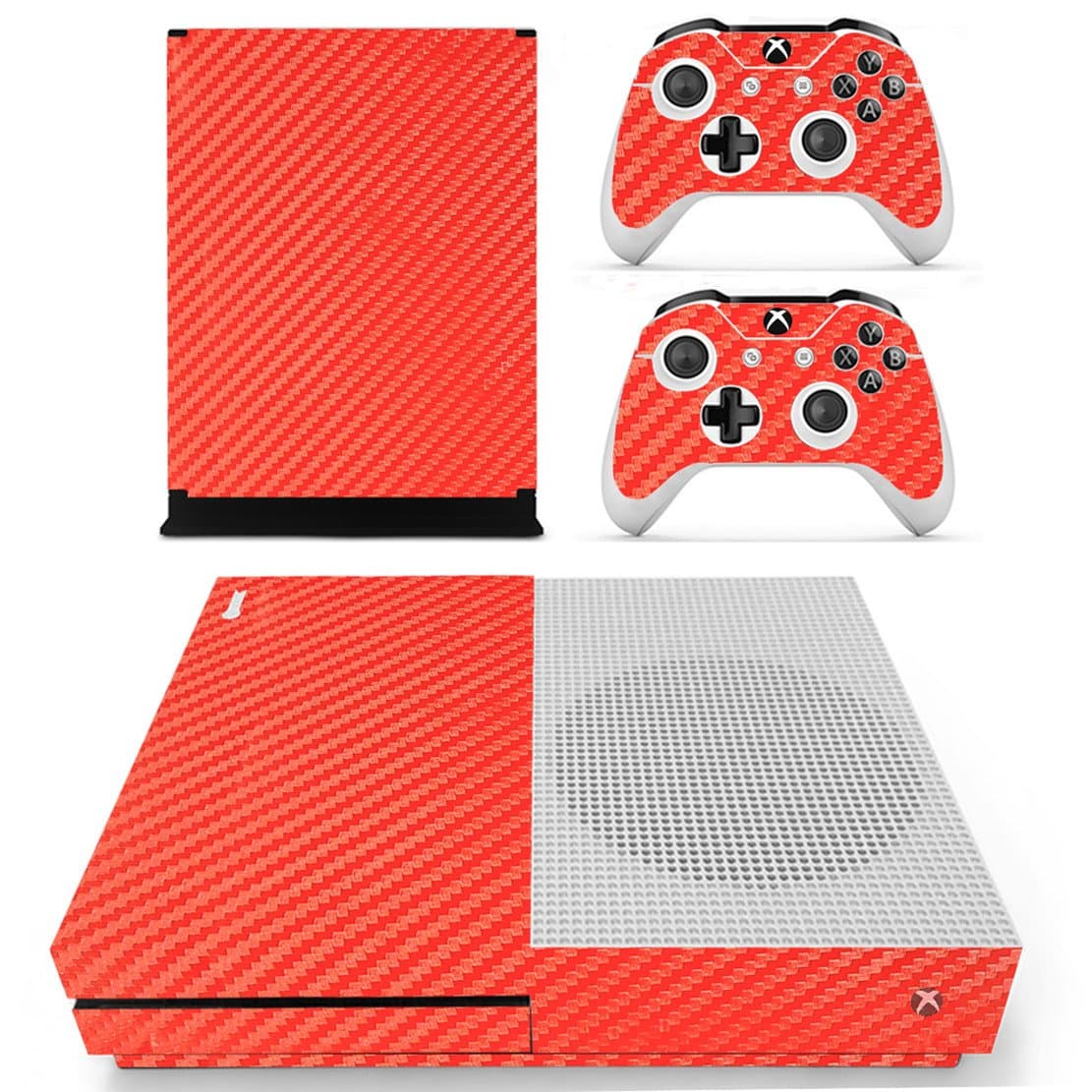 DOTBUY Vinyl Decal Full Body Skin Sticker For Microsoft Xbox One S Console And 2 Controllers And Kinect 2.0 (All White) — view 12