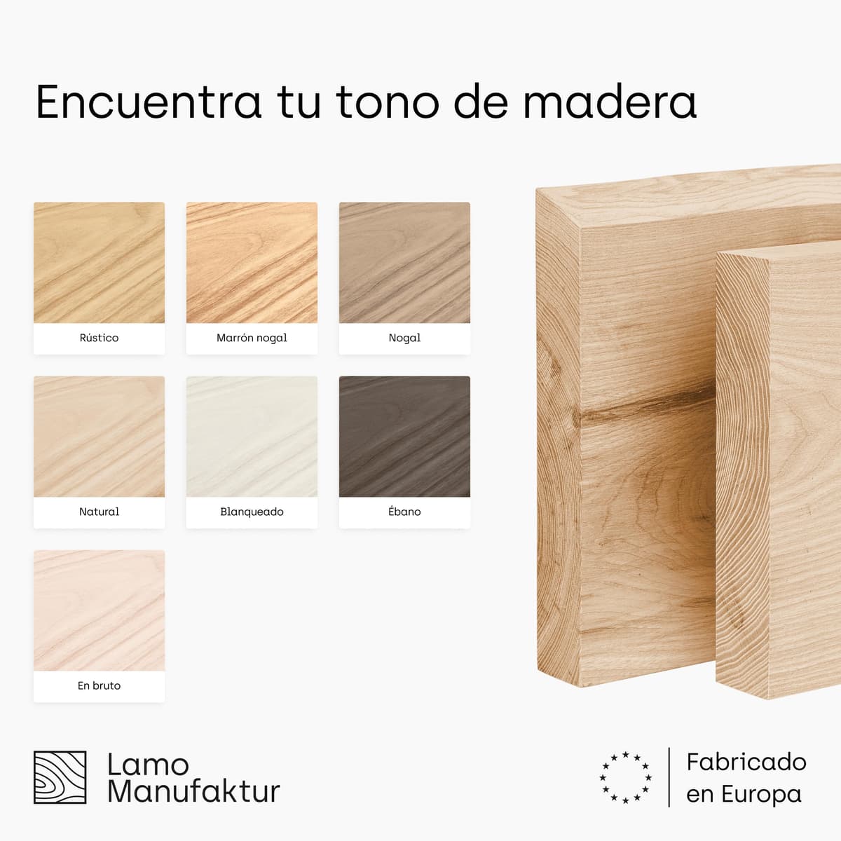 LAMO Manufaktur Estantería Flotante Pared de Madera con fijación Invisible | Estantería 100 cm Ancho para salón, Cocina, Oficina | Color: Natural, Borde: Natural | Madera Maciza, diseño Moderno — view 5