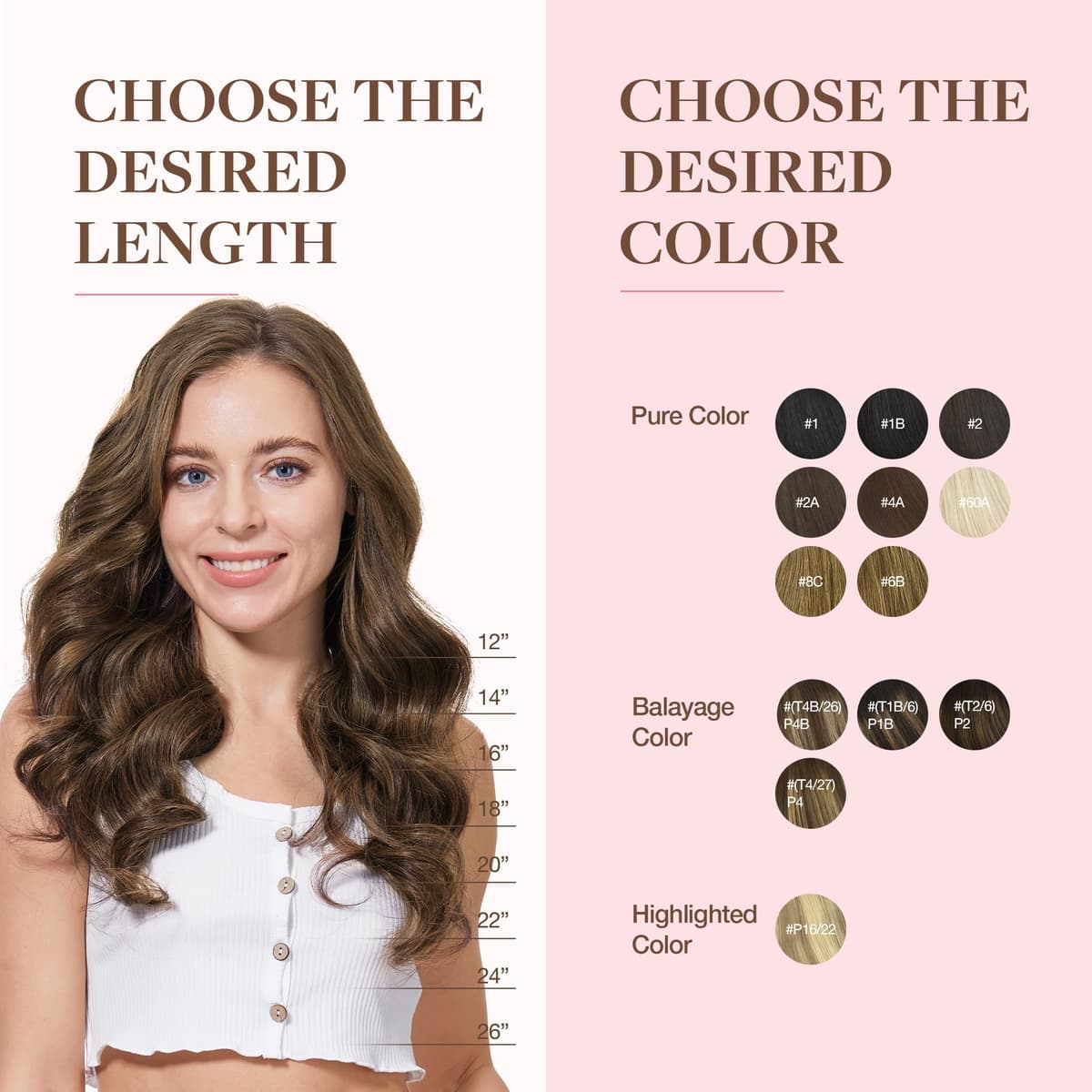GOO GOO Clip in Hair Extensions Human Hair, 18inch 150g 9Pcs, #2 Dark Brown, Hair extensions for women, Human Hair Extensions Clip in — view 312
