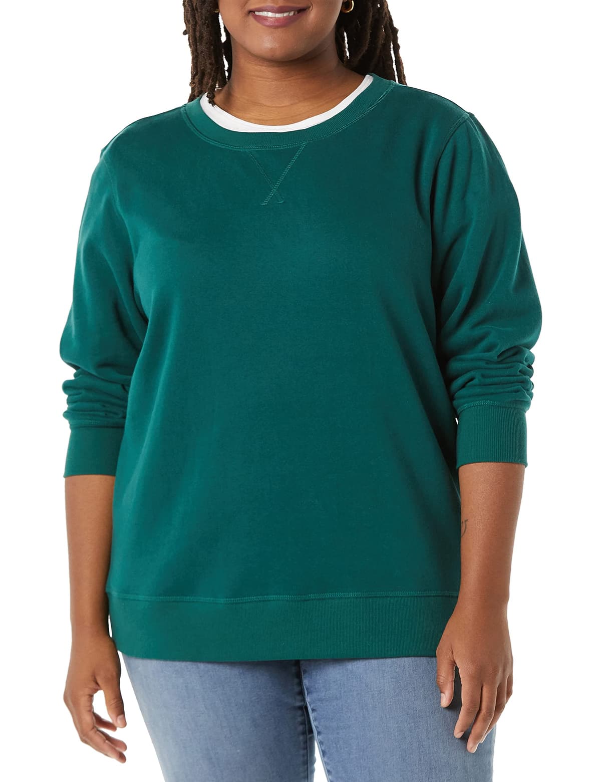 Amazon Essentials Mujer Sudadera con Cuello Redondo de Forro Polar (Disponible en Tallas Grandes) — view 32