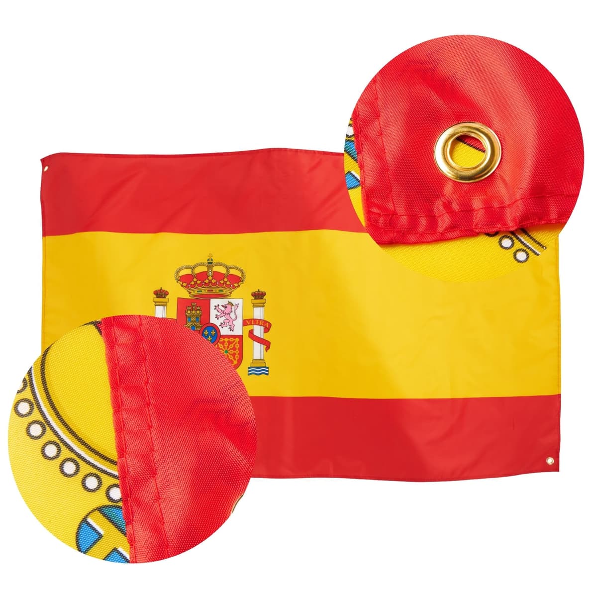 Runesol Bandera España 3x5, 91x152cm, Premium Banderas De Espana, 4 Ojales, Ojal De Latón En Cada Esquina, Banderas La Roja, Interior, Exterior, Día de San José — view 4