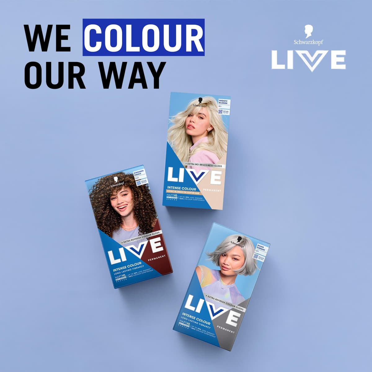 Schwarzkopf LIVE Intense Colour B11 Frosty Blonde, Long-lasting Permanent Blonde Hair Dye, For Lighter Hair, With Extra No-Brassiness Gloss — view 8
