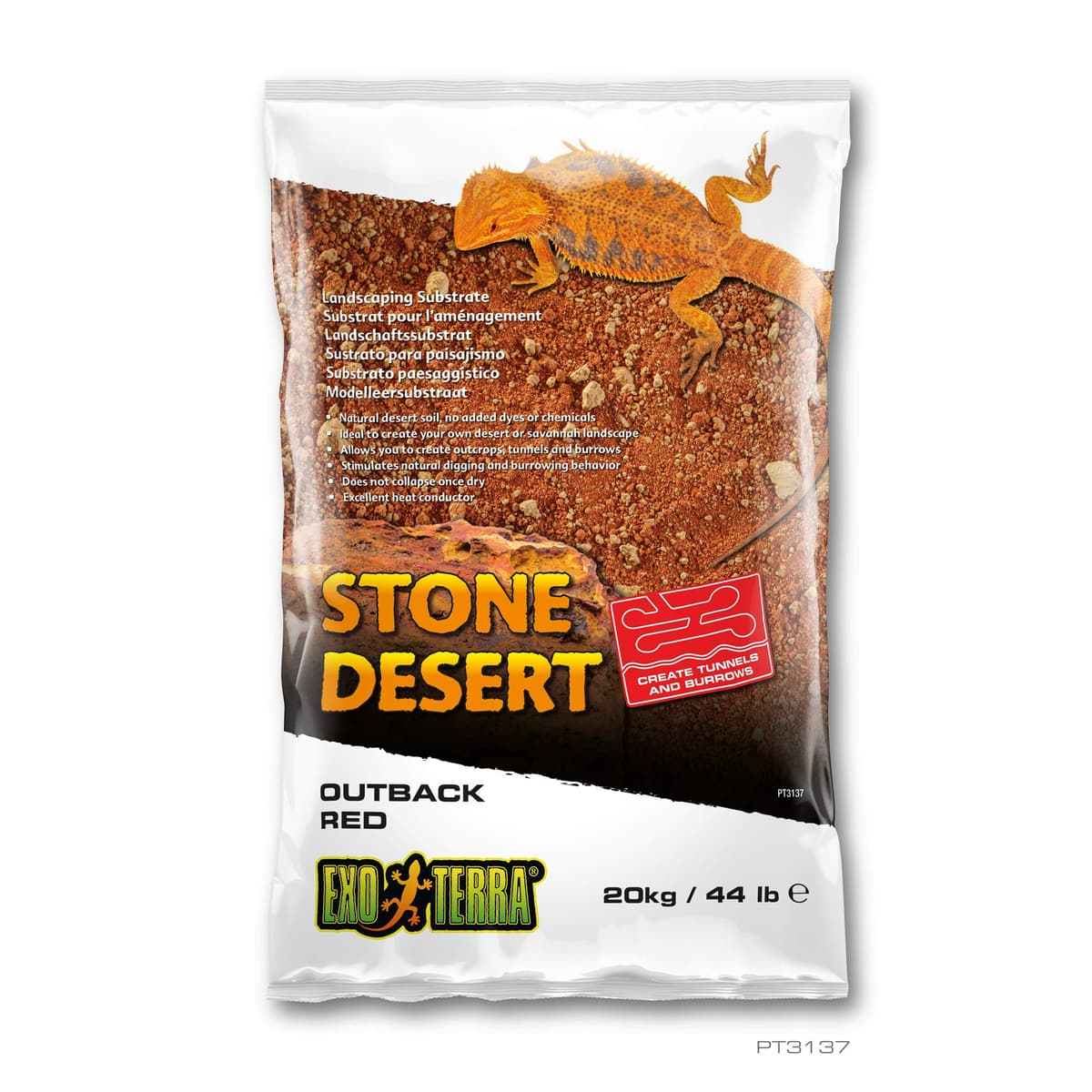 Exo Terra Stone Desert Substrate - Outback Red Stone - 10 kg (22 lbs) — view 4