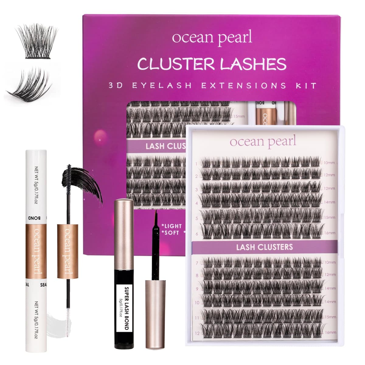 False Eyelashes Russian Strip Lashes D Curl 3D 10 Pairs Fake Lashes Natural False Eyelashe with Eyelash Glue Clear Adhesive Long Lasting Waterproof Multipack Eyelashes — view 18
