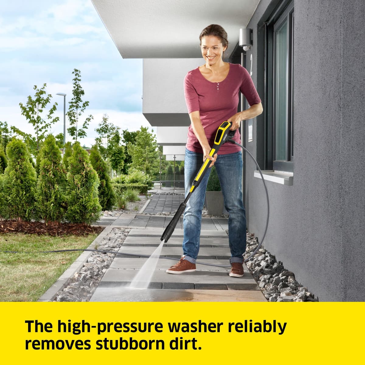 Kärcher K 5 Power Control Flex Pressure Washer, pressure: max. 145 bar, flow rate: 500 l/h, area coverage: 40 m²/h, water filter, weight: 13 kg, high-pressure Flex hose, dirt blaster, spray lance — view 2