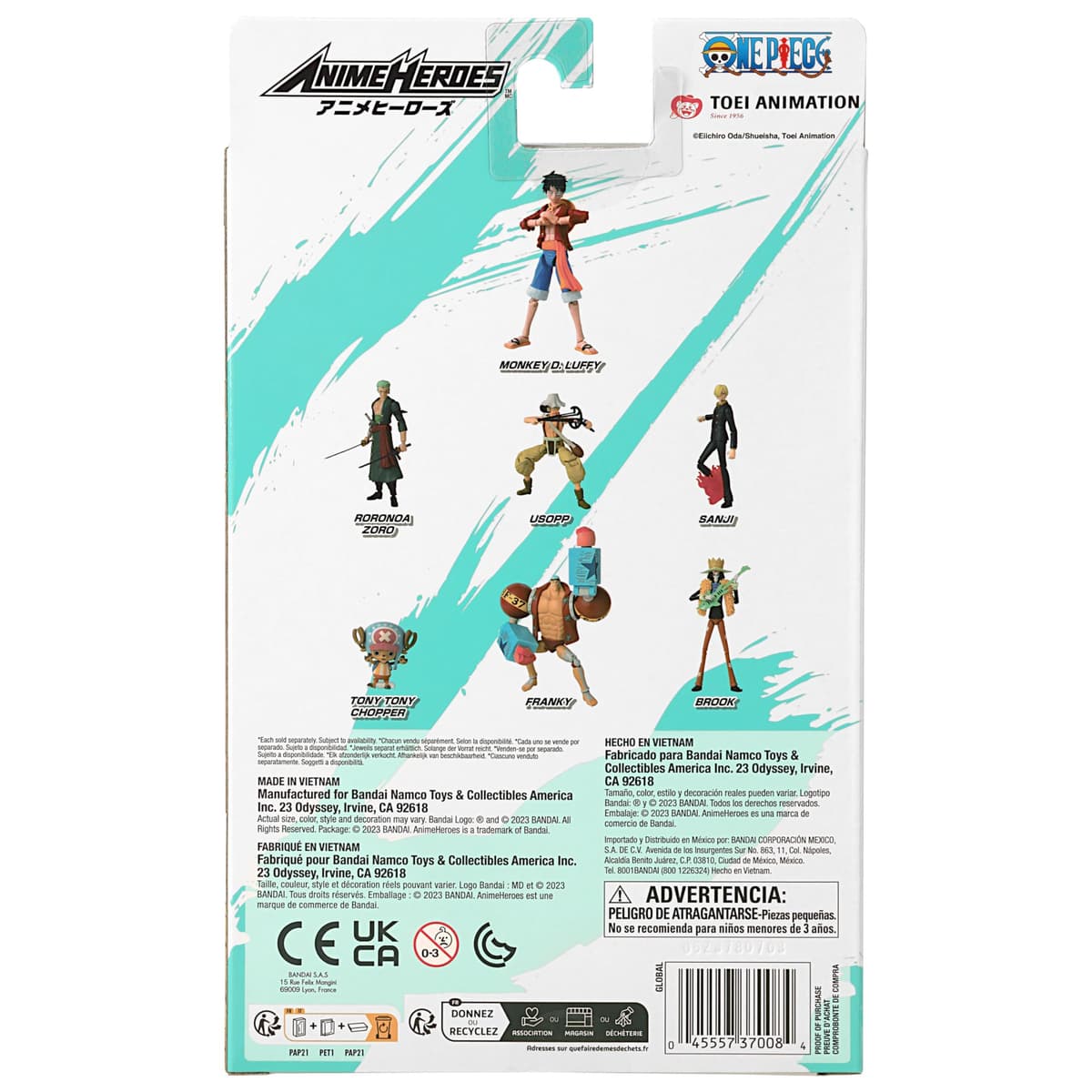 BANDAI Figura Anime Heroes de Luffy One Piece de 17 cm, Multicolor (Modelo 37008) - Coleccionable — view 5