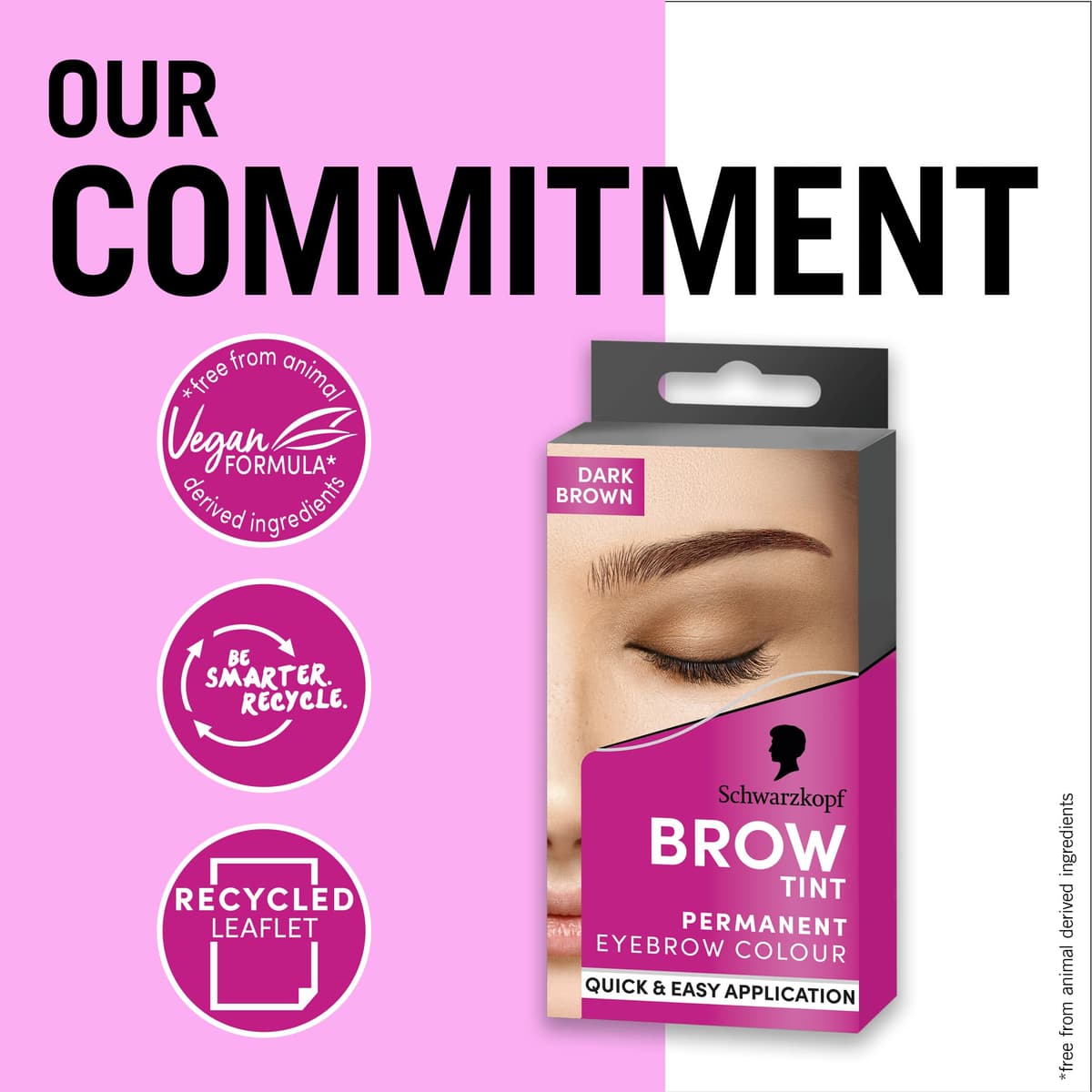 Schwarzkopf Brow Tint Dark Brown (10ml), Permanent Eyebrow Tint, Long-Lasting Intensity, Water- and Smudge-Proof, Easy Application Brow Tint for Up to 10 Applications, Vegan Formula — view 4