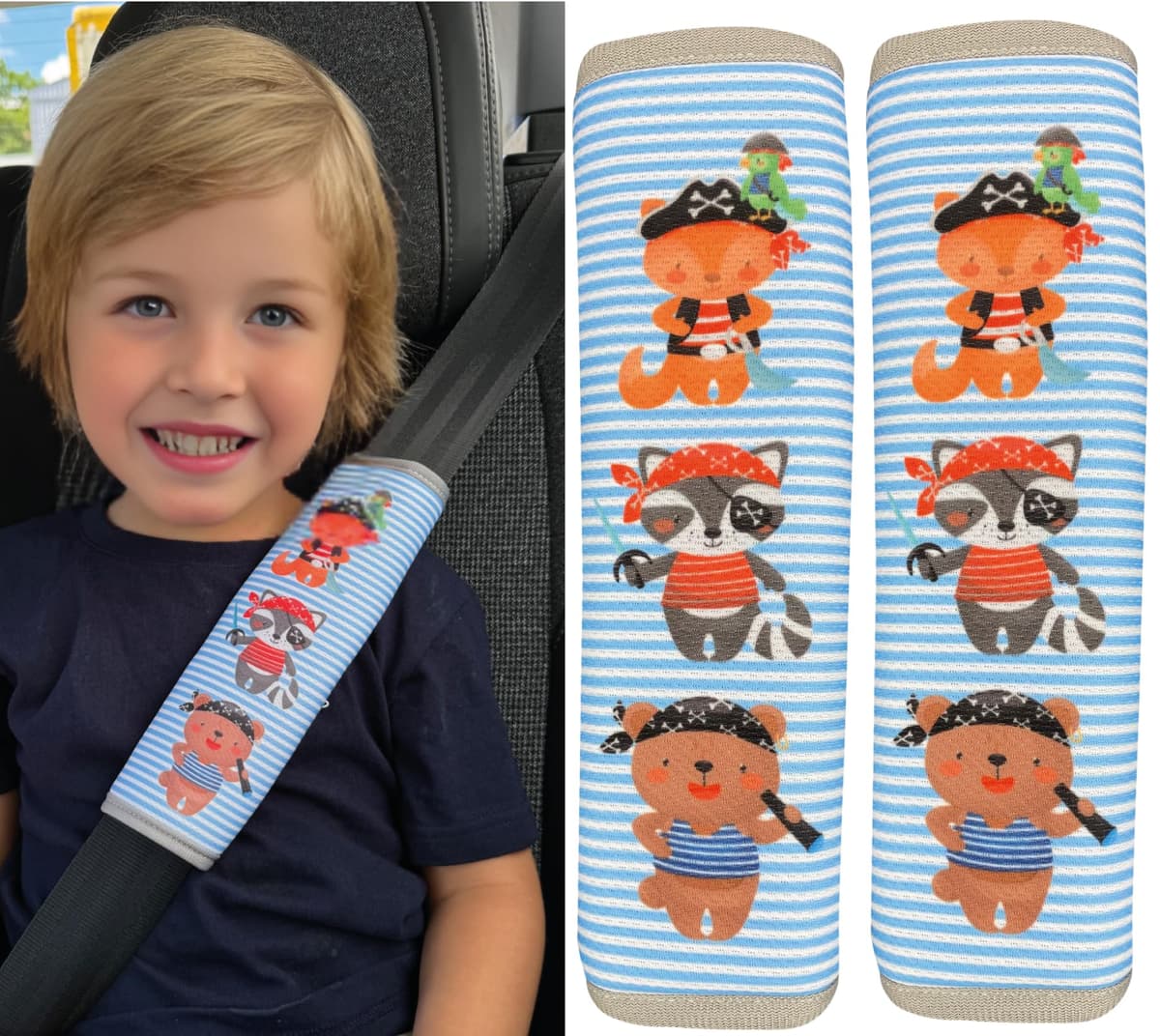 HECKBO 1x Kids Car Seat Belt Pads Seat Belt Protectors - Cars - Seat Belt Pads for Kids and Babies- Ideal for any Seat Belt Car Booster Seat Kids Bicycle — view 28