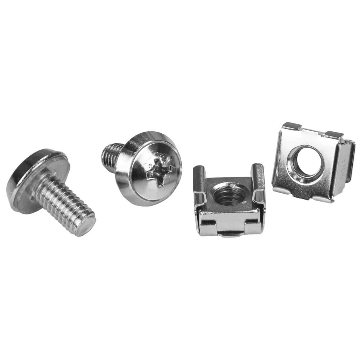 StarTech.com M5 Cage Nuts and Screw - 12 mm Rack Screws and Cage Nuts - 50 Pack - Black - Replacement Serve Rack Screws (CABSCREWM5B) — view 19