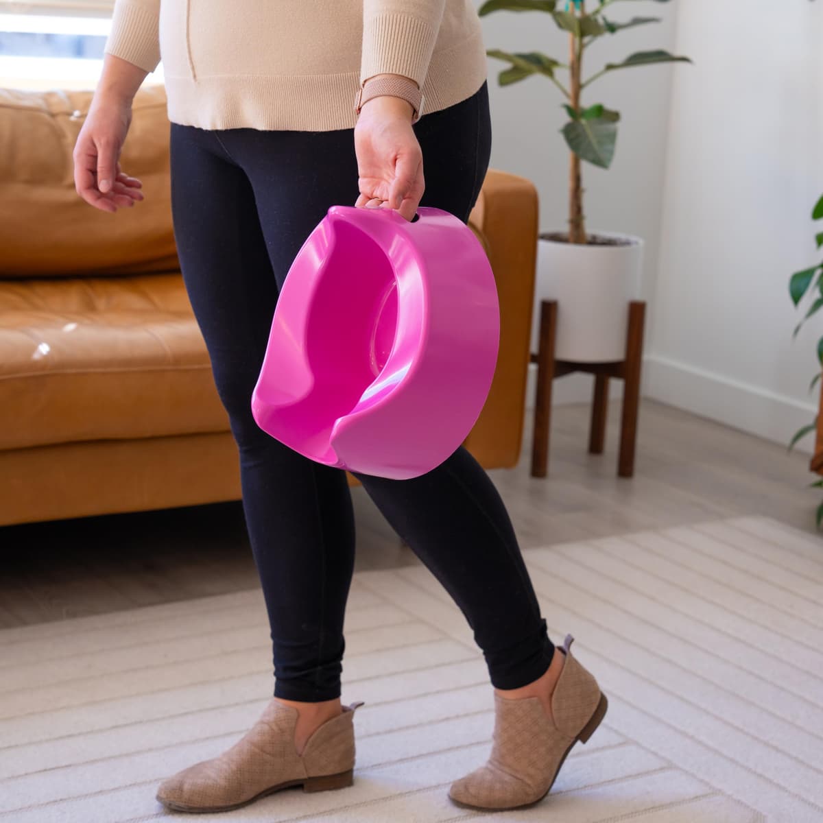 Toddler Essentials Easy Pour Potty - Dark Pink | Portable Potty Training Toilet Seat for Toddlers | Hygienic, Easy to Clean, and Travel-Friendly (Previously known as Pourty) — view 8