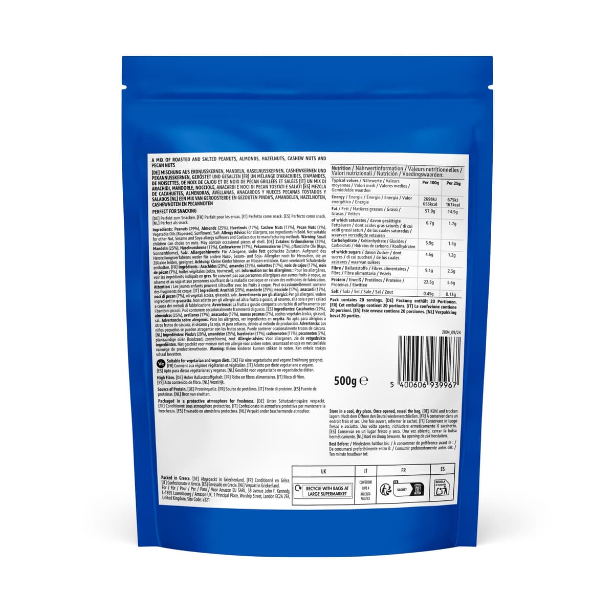 by Amazon - Mezcla de Frutos Secos, 500 g, 1 paquete — view 2