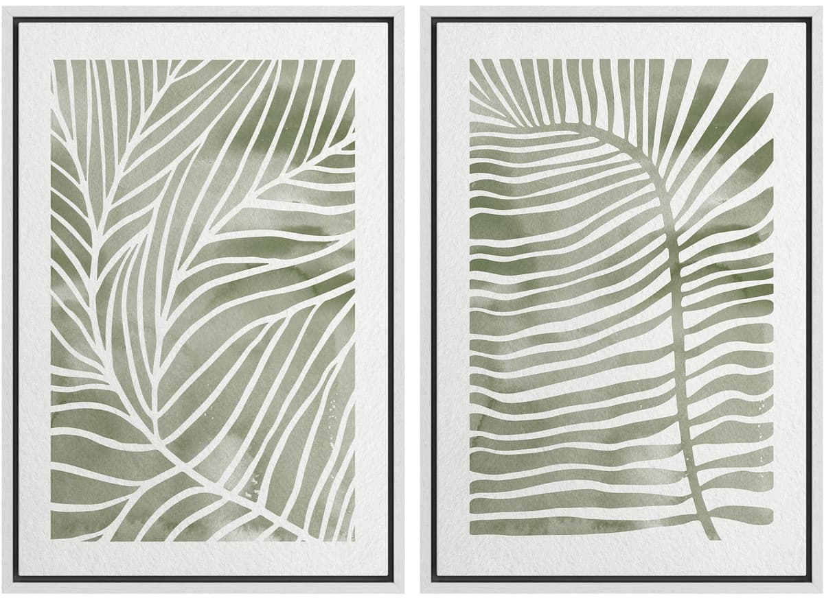 SIGNWIN Framed Canvas Print Wall Art Abstract Wave Pattern Modern Art Minimalist Neutral Decor for Living Room, Bedroom, Office - 16"x24"x2 Natural — view 64