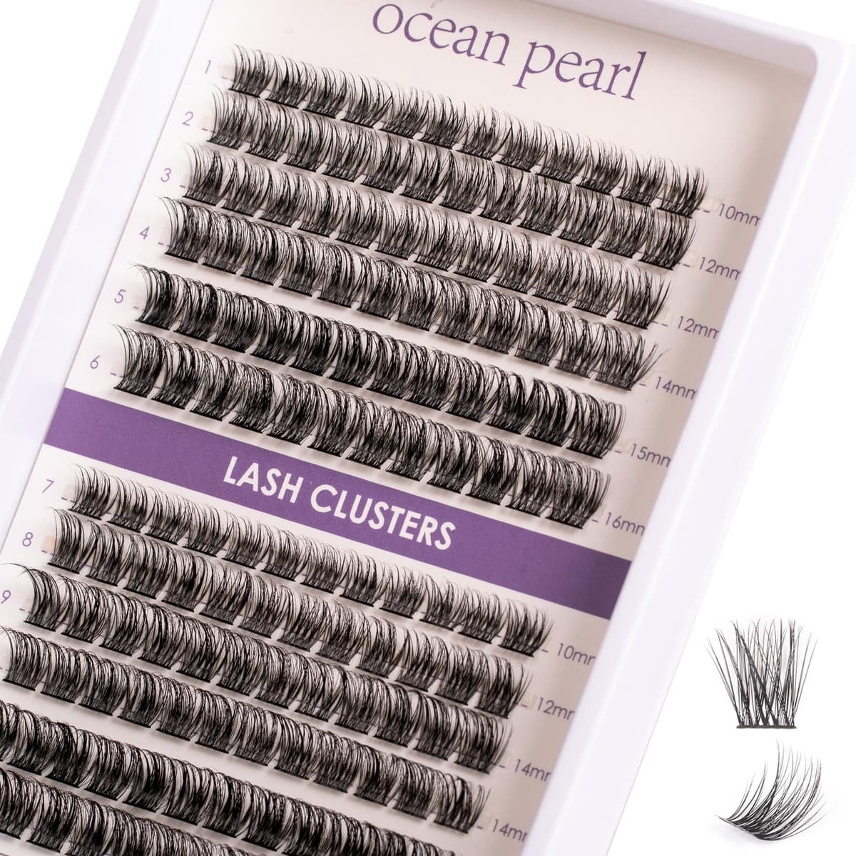 False Eyelashes Russian Strip Lashes D Curl 3D 10 Pairs Fake Lashes Natural False Eyelashe with Eyelash Glue Clear Adhesive Long Lasting Waterproof Multipack Eyelashes — view 14