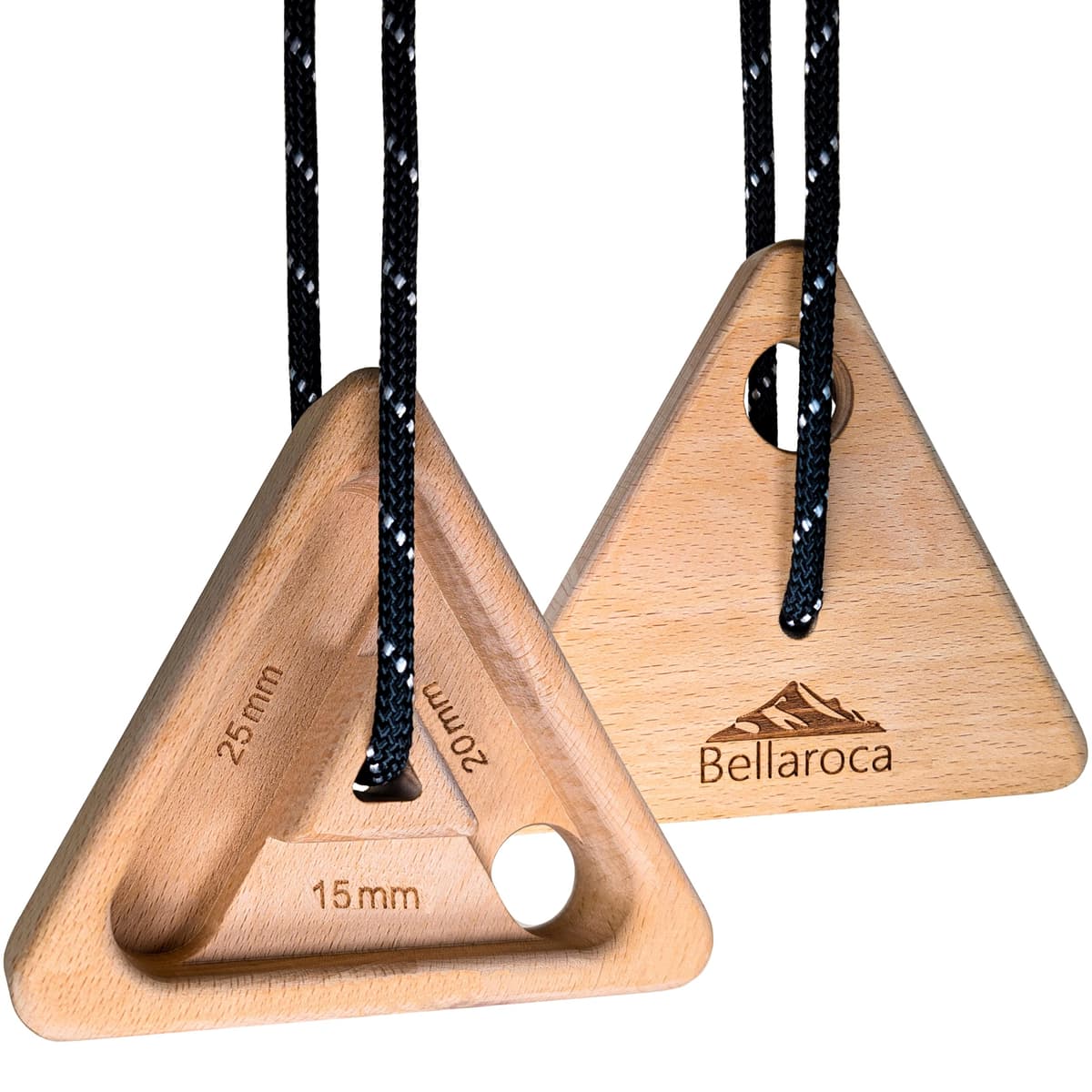 Bellaroca® | Hangboard Escalada Portatiles, Tabla de Madera para Fortalecer el Agarre en Boulder y Escalada en Roca