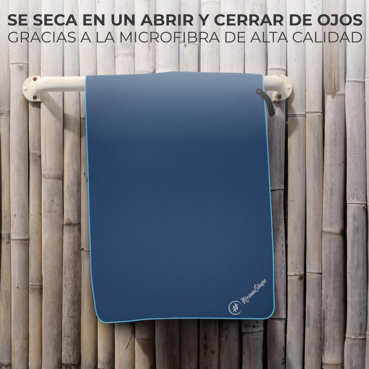 NirvanaShape Toalla de Microfibra | 14 Colores | 8 Dimensiones | Toalla de Viaje Ligera, Absorbente y de Secado Rápido | Toalla de Baño para Viajes | Ideal para Playa, Camping, Yoga y Sauna — view 3