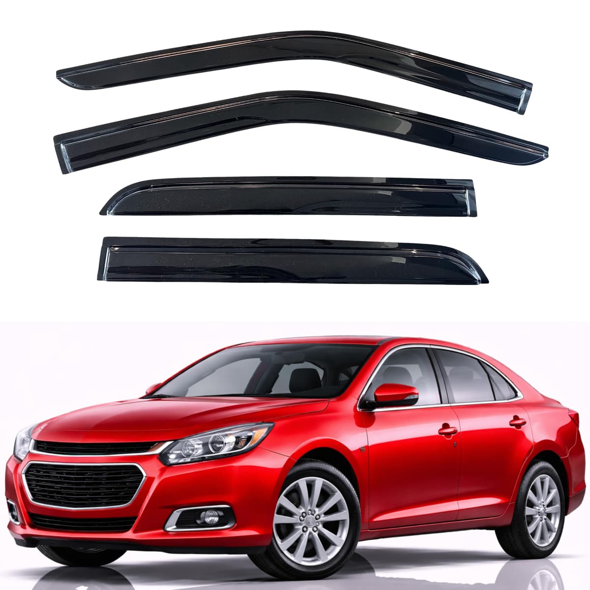KPY Rain Guards Fit for 2006-2013 Lexus IS250 IS350, Out-Channel Window Visors Vent Wind Deflectors 4PC, Car Accessories for 06-13 Lexus is Series — view 322