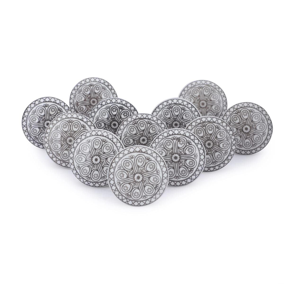Ajuny Vintage Juego de 20 Pomos de Cerámica Blanca para Cómoda Cajón Armario Cocina Moderna Baño y Dormitorio Tiradores Decorativos Hechos a Mano — view 27