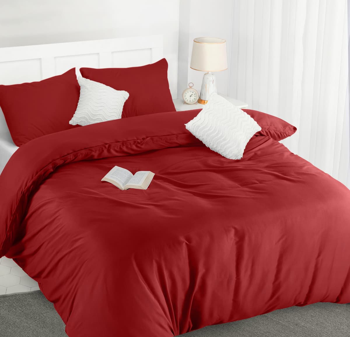 Utopia Bedding Duvet Cover Double - Soft Microfibre Polyester - Bedding Quilt Cover Set, with Pillow cases (Grey) — view 110