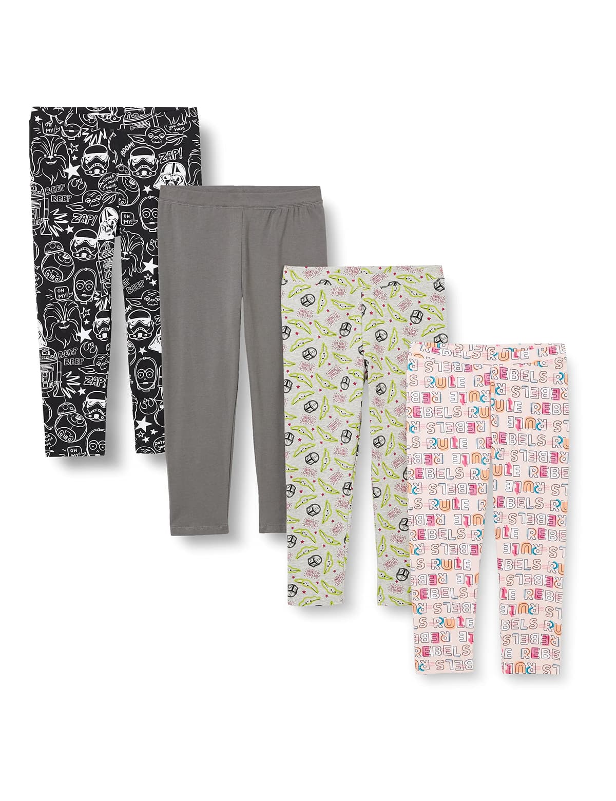 Amazon Essentials Disney | Marvel | Star Wars | Frozen | Princess Girls and Toddlers' Leggings, Multipacks — view 17