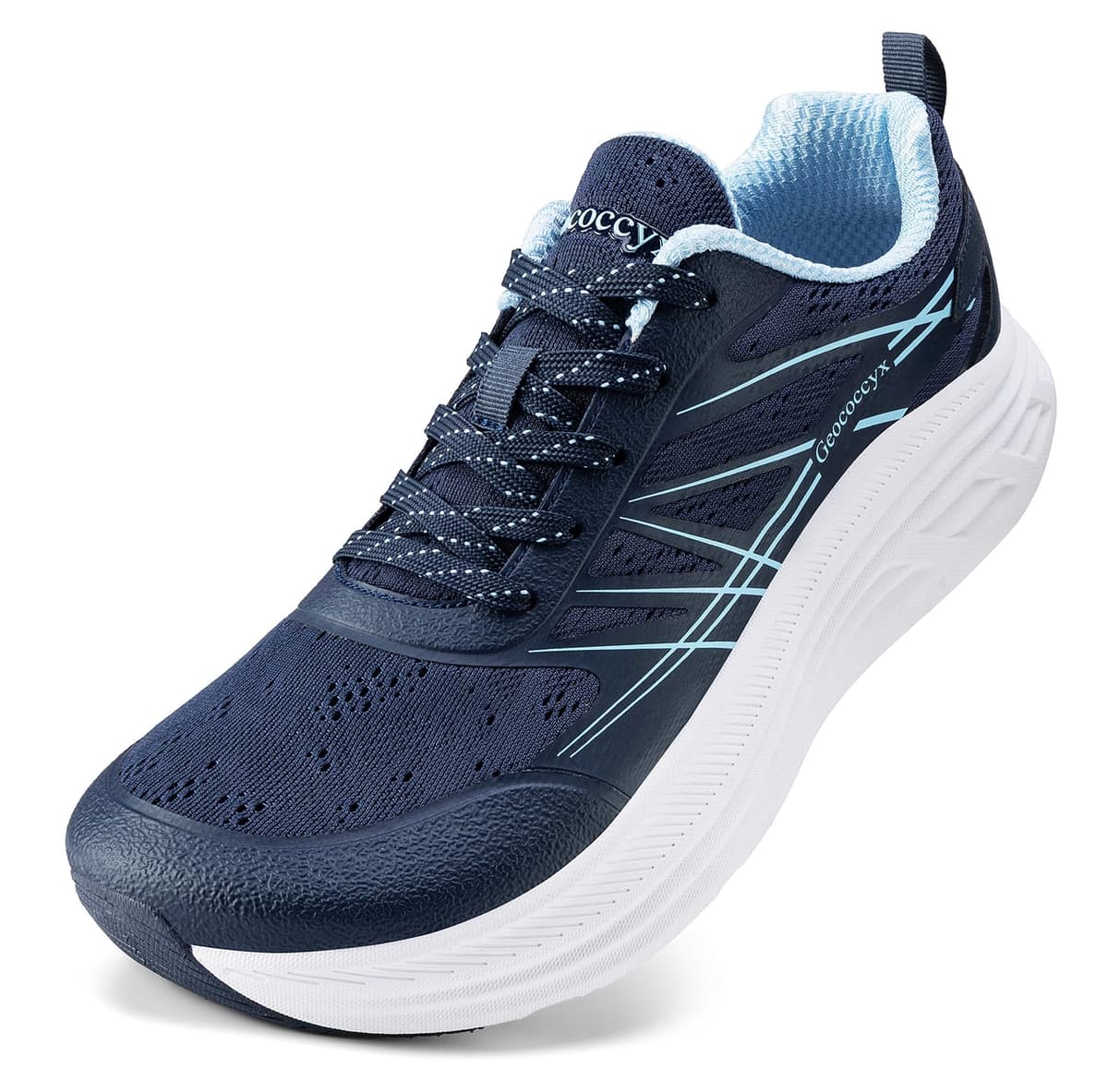 Geococcyx Zapatillas Running Hombre Puntera Ancha Zapatos de Deportivas Transpirables para Correr 39-46 EU — view 11
