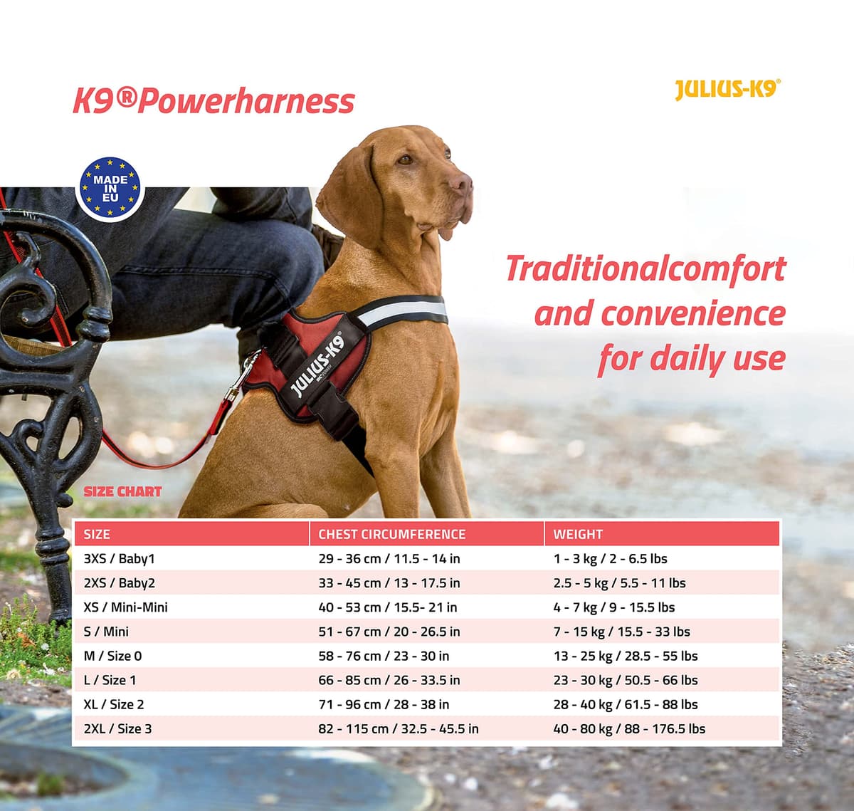 JULIUS-K9Powerharness, Size: S/Mini, Black — view 50