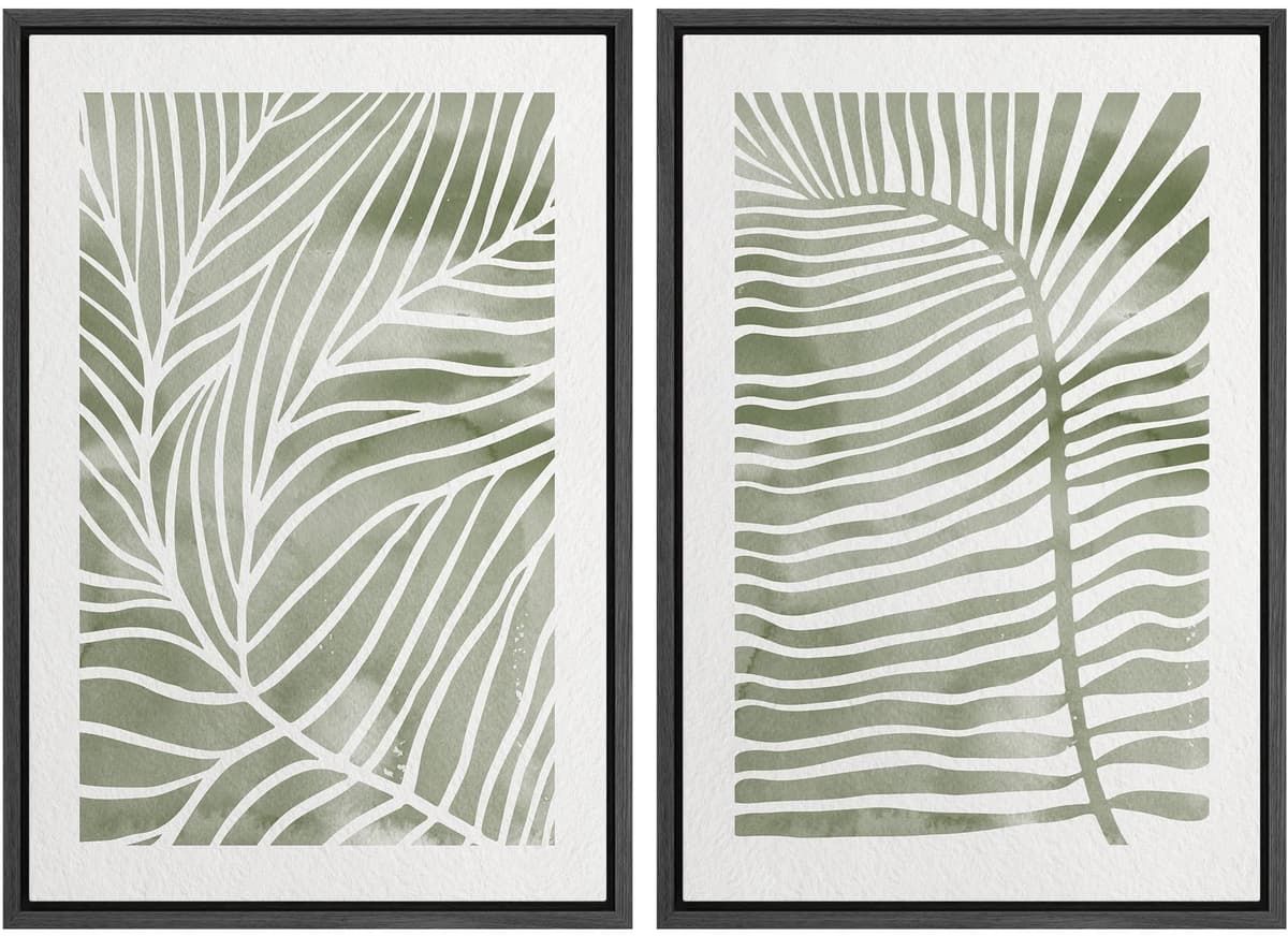 SIGNWIN Framed Canvas Print Wall Art Abstract Wave Pattern Modern Art Minimalist Neutral Decor for Living Room, Bedroom, Office - 16"x24"x2 Natural — view 32