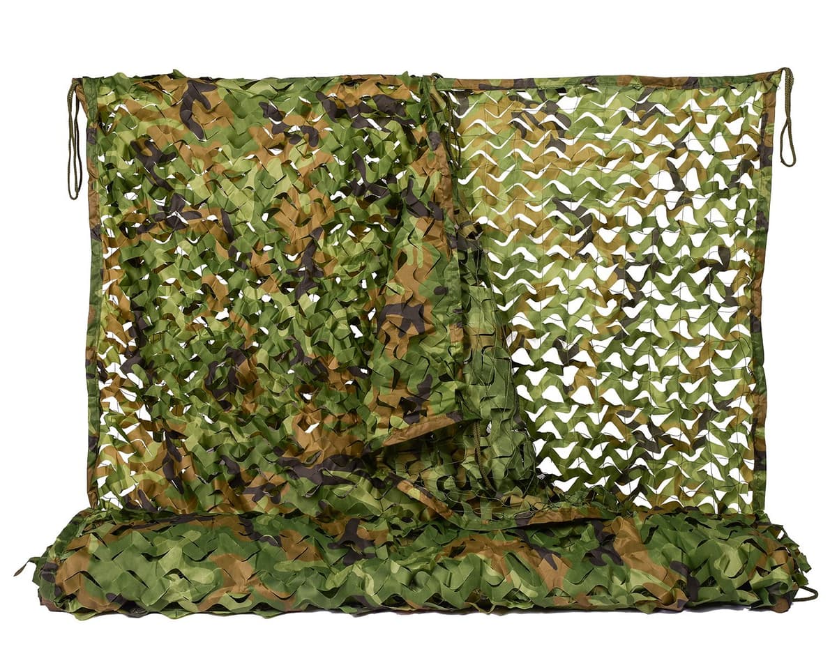 NINAT Red de Camuflaje para la Caza Redes de Camuflaje Militar el Camuflaje Cubre Objetos Decorar Acampar y Dar Sombra 1x2M,2x3M,1.5x4M,2x5M,2x6M,2x8M,3x3M,3x6M,4x5M,4x6M,5x5M,6x6M — view 10