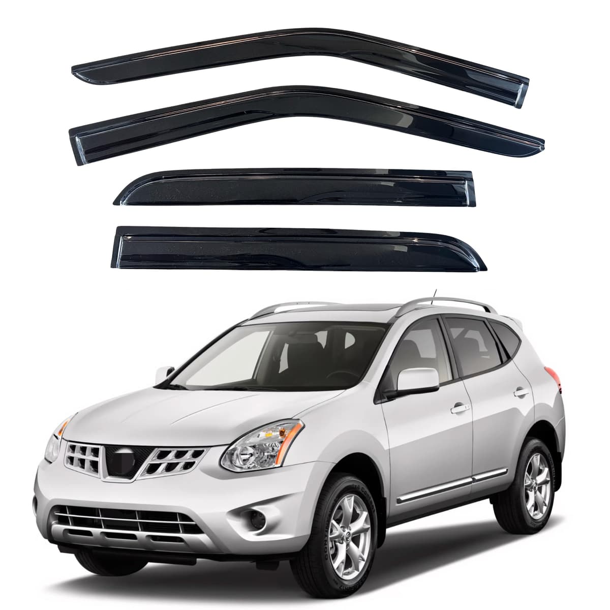KPY Rain Guards Fit for 2006-2013 Lexus IS250 IS350, Out-Channel Window Visors Vent Wind Deflectors 4PC, Car Accessories for 06-13 Lexus is Series — view 259