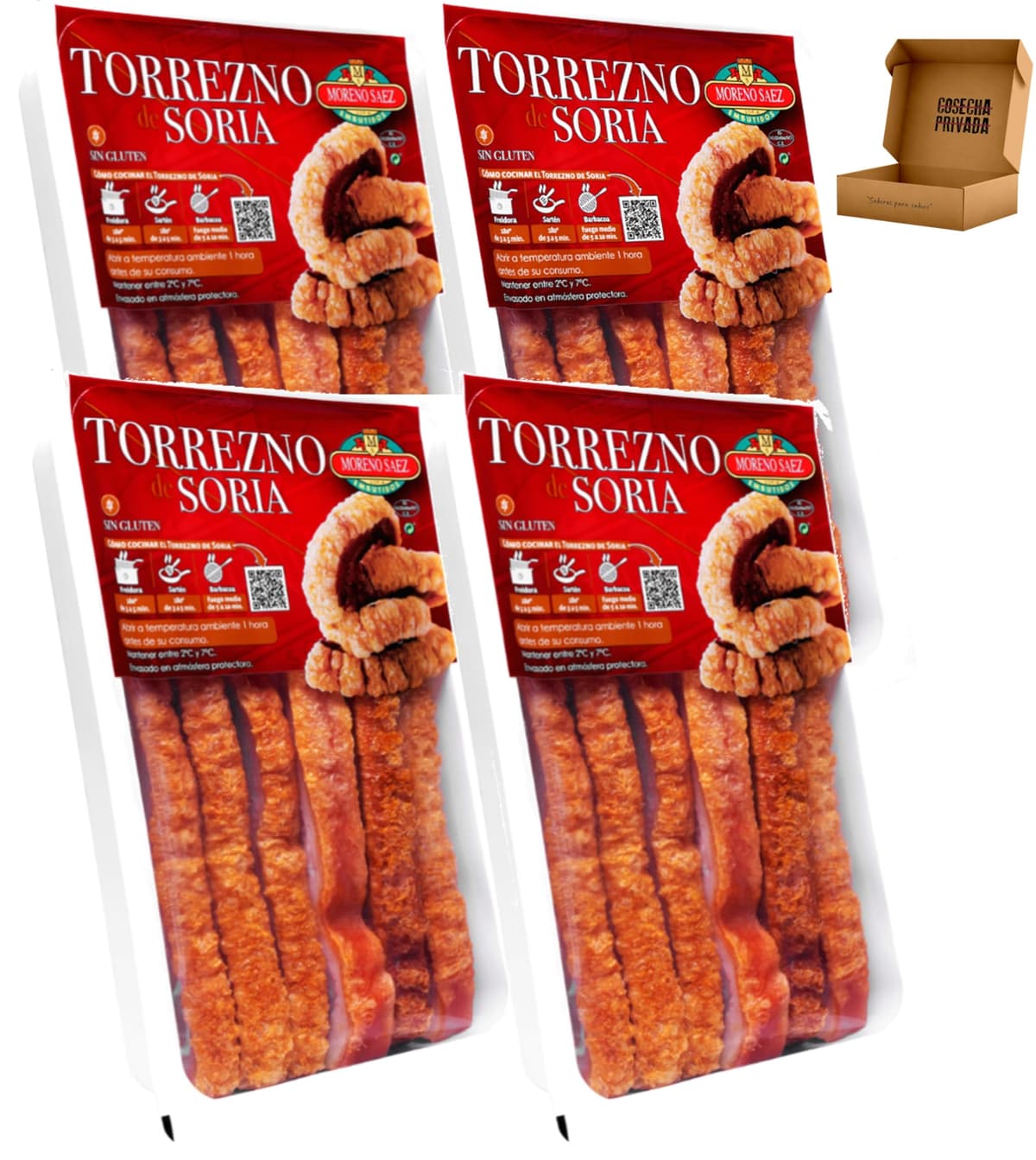 Torreznos de Soria Preparados - Envío 24 h - Listo para Freir -Panceta Semicurada y Adobada- Fácil de preparar. Medalla de Oro -Seleccionados por Cosecha Privada (1 x Pack 470g) — view 5
