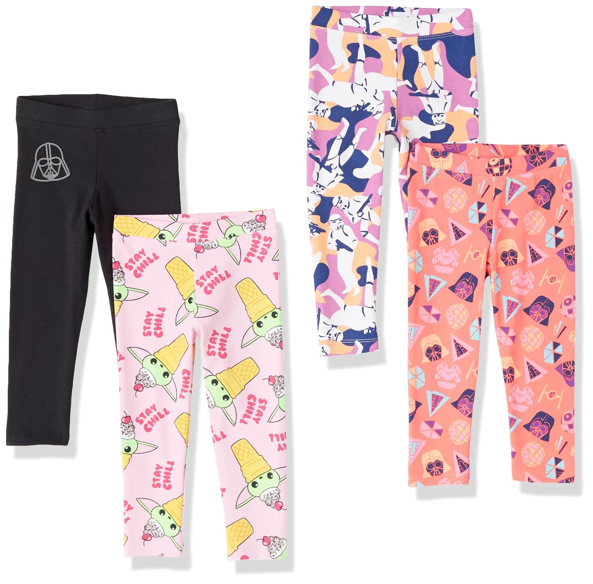 Amazon Essentials Disney | Marvel | Star Wars | Frozen | Princess Girls and Toddlers' Leggings, Multipacks — view 22