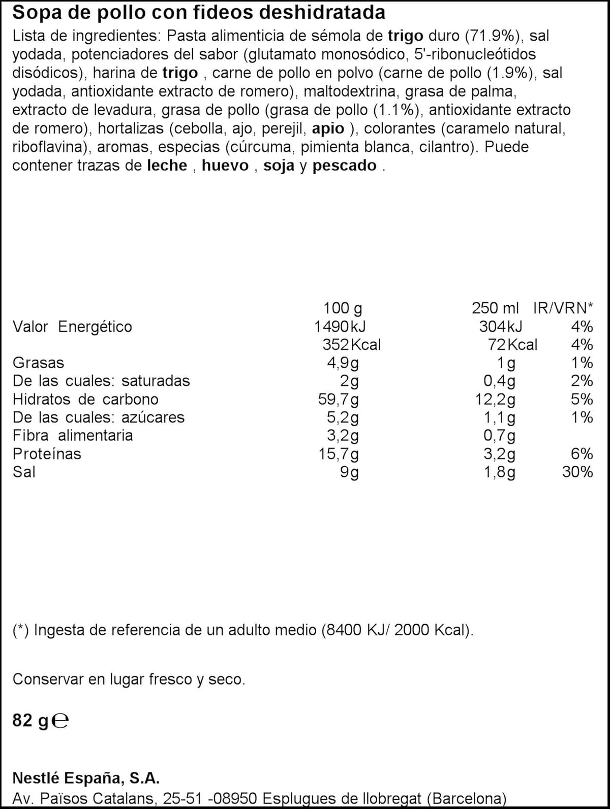 MAGGI Sopa de Pollo con Fideos Finos - Sopa Deshidratada - Pack de 18 x 82g (4 raciones por sobre) — view 5