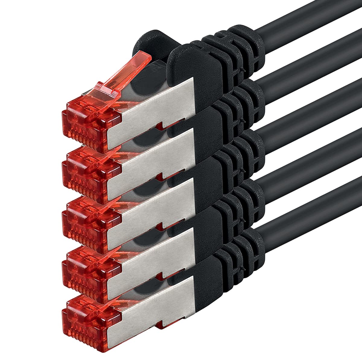1aTTack.de 1x 5m - Cat 6 network cable patch cable Cat6 RJ45 SFTP - black — view 181