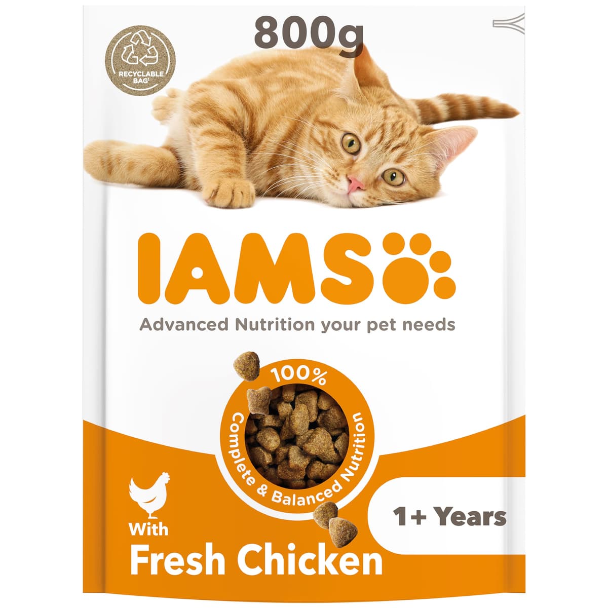 IAMS Adult Complete Dry Cat Food Chicken 3kg - Supports Strong Immune System — view 22