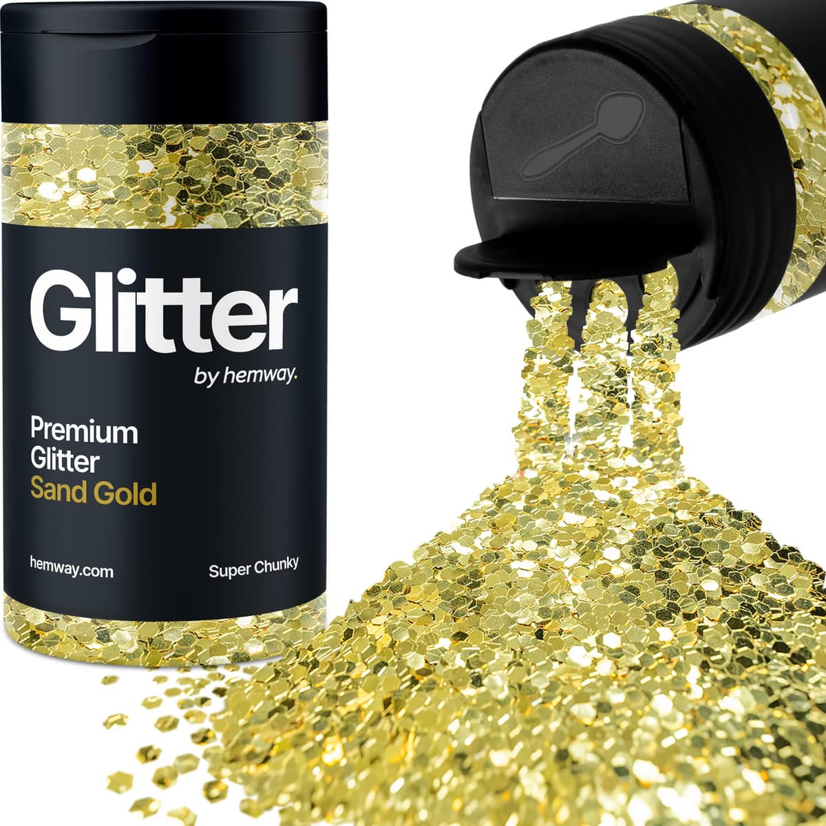 Light Rose Gold Glitter Shaker, 130g Ultrafine Glitter, Crafts 1/128" Metallic Flake Light Rose Gold Sequins, Resin & Epoxy Crafts, Decorating, Halloween, Christmas Nail, Face, Hemway — view 256