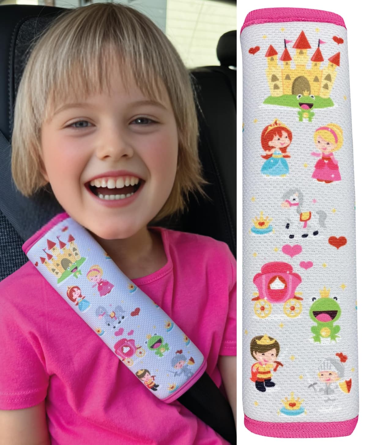 HECKBO 1x Kids Car Seat Belt Pads Seat Belt Protectors - Cars - Seat Belt Pads for Kids and Babies- Ideal for any Seat Belt Car Booster Seat Kids Bicycle — view 10