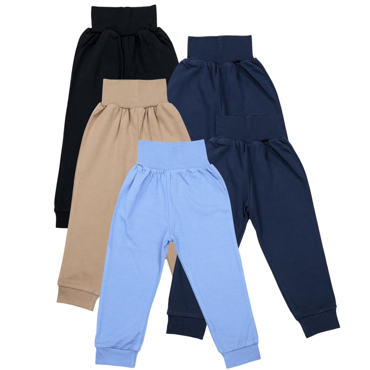 TupTam Pantalones Bebé 5 Unidades – Pantalón Algodón Suave para Bebé Niño y Niña, Certificación Oeko-Tex