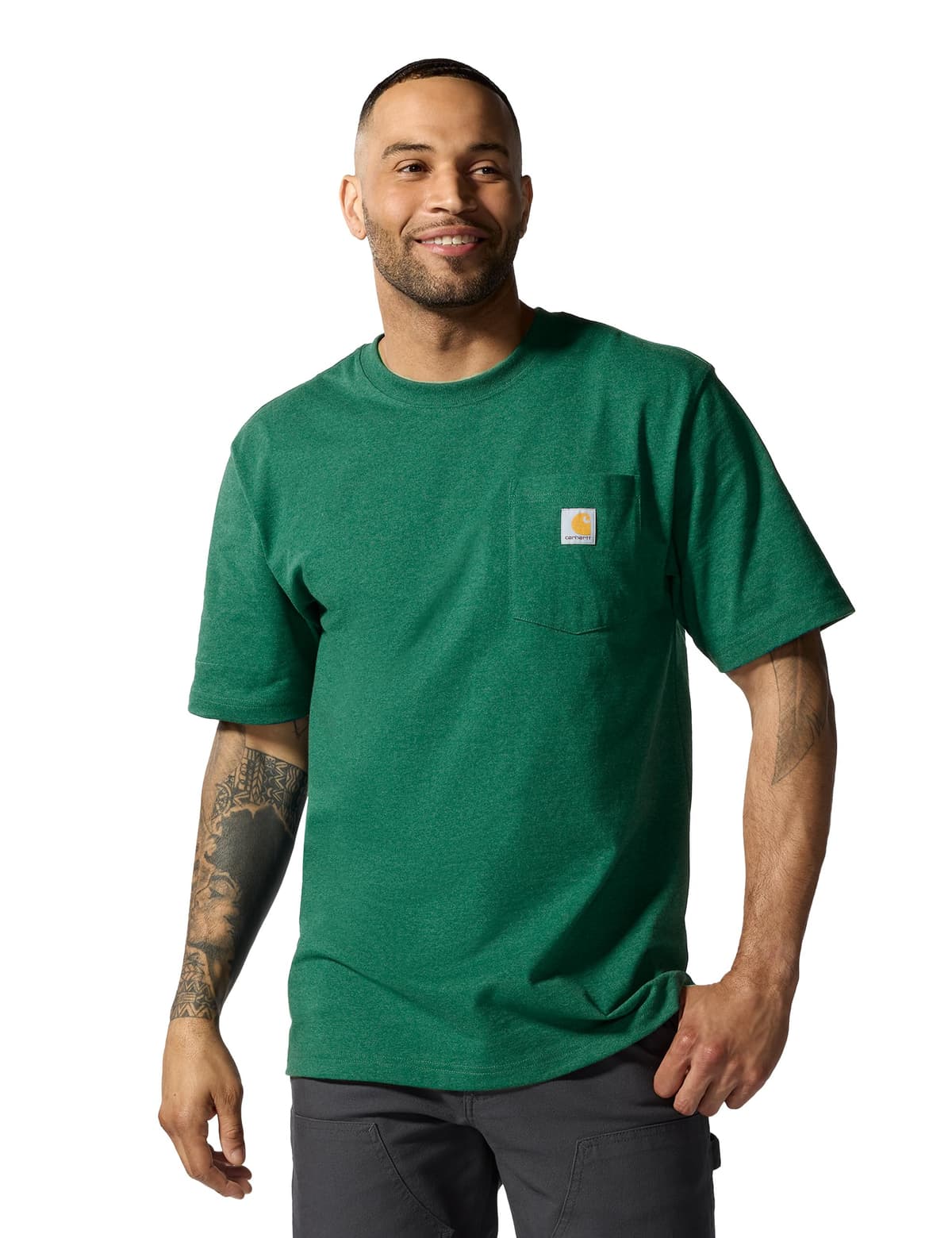 Carhartt Mens Loose Fit Heavyweight Short-Sleeve Pocket T-Shirt (Also Available in Big & Tall) CloseoutWork Utility T-Shirt — view 11