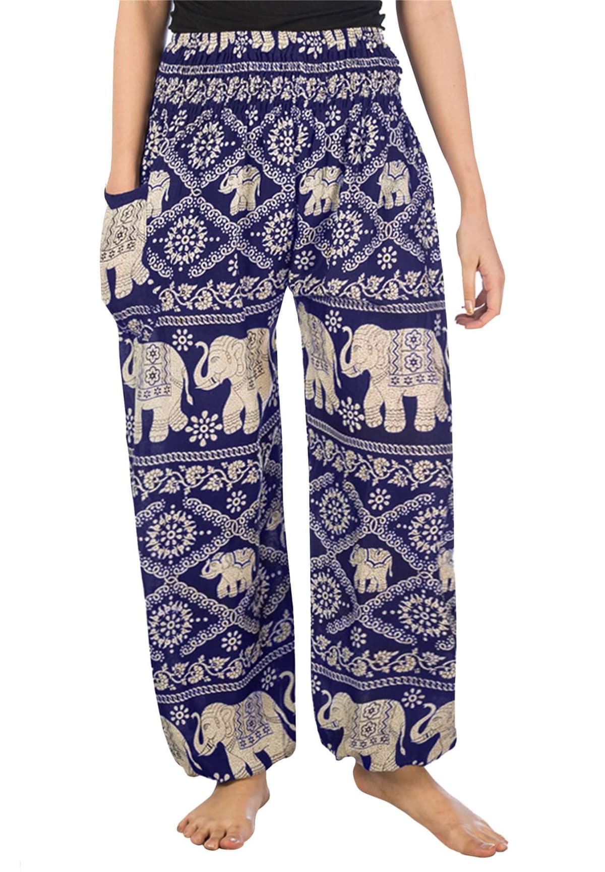 Lofbaz Harem Pants for Women Yoga Boho Hippie Clothing Womens Palazzo Bohemian Pajama Trousers Beach Indian Gypsy Genie Clothes — view 31