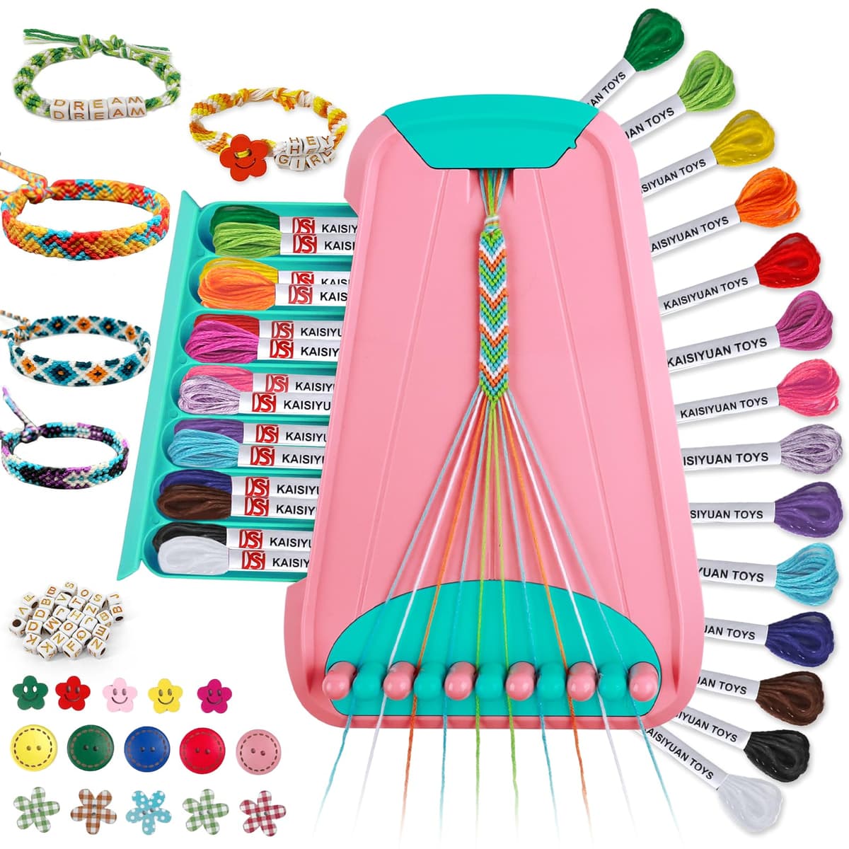 TingingYuli Arts & Crafts for Kids Ages 8-12, Friendship Bracelet Making Kit for Girls, Jewelry Making Kit, Gifts for Kids Age 6-12 (Blue) — view 13