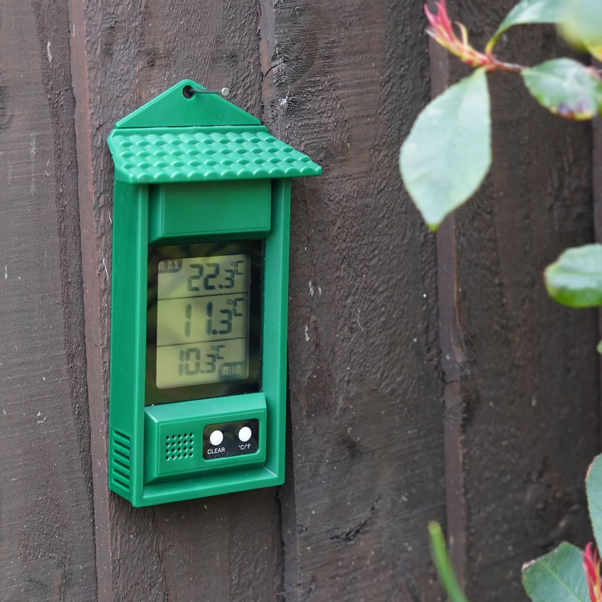 Digital max/min Thermometer for conservatories, greenhouses & Grow Rooms (Green) — view 6