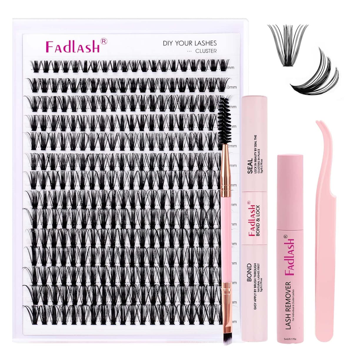 FADLASH Lash 120pcs 0.07mm D Curl 8-16mm 40D Mixed Trays Customizable DIY Eyelash Extensions for Beginners — view 103