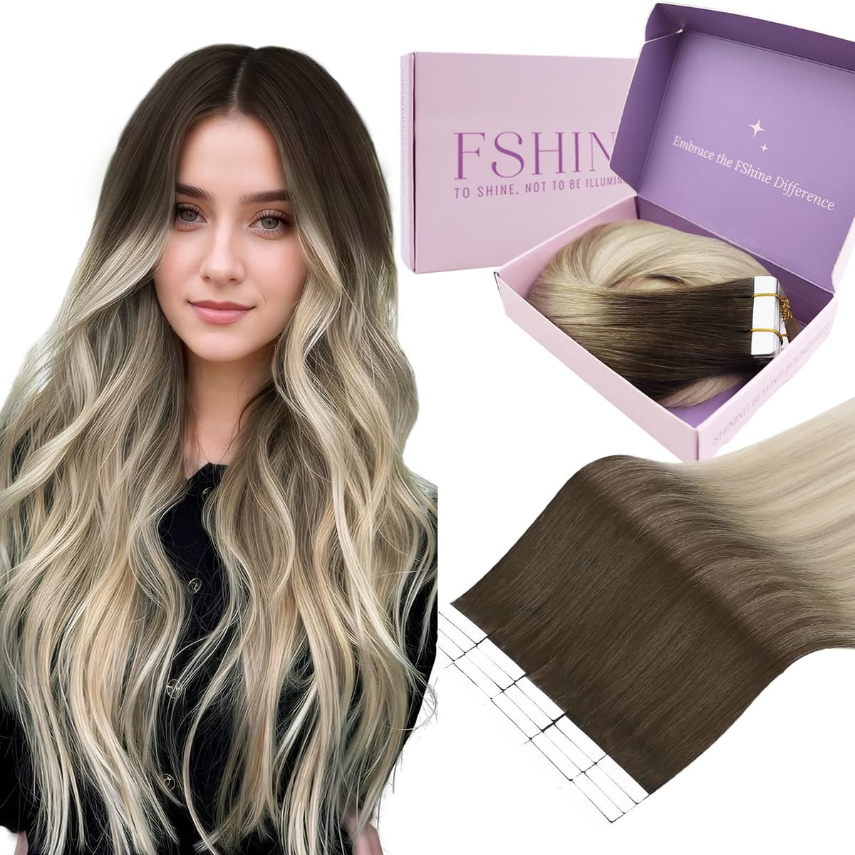 Fshine Clip in Hair Extensions Human Hair Copper Hair Extensions 18 Inch 120 g 7 pcs Color 330 Natural Straight Hair Extensions for Women Real Human Hair — view 19